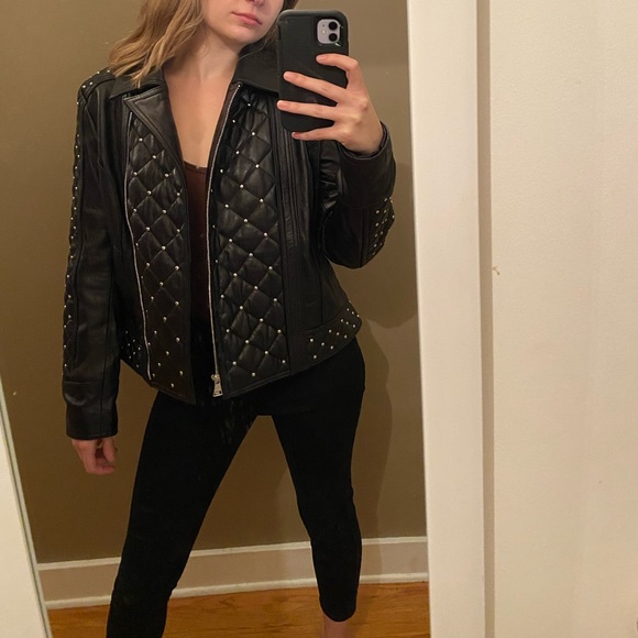 Karl Lagerfeld Paris leather jacket - Picture 3 of 8